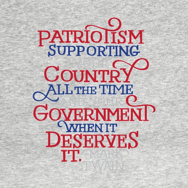 Patriotism by Mark Twain by polliadesign